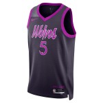 Maillot NBA Minnesota Timberwolves Anthony Edwards Nike 2025-26 City Edition Noir Swingman - Homme